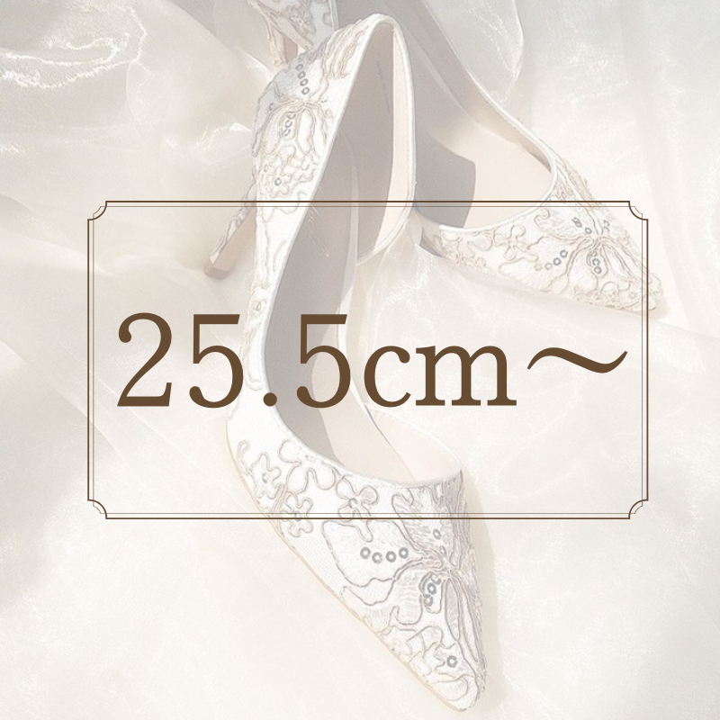 25.5cm～の大きめウエディングシューズ – EQREA