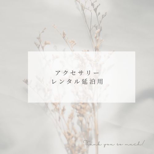 アクセサリーレンタル延泊料金(1泊分)